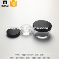 loose powder packaging with black screw cap